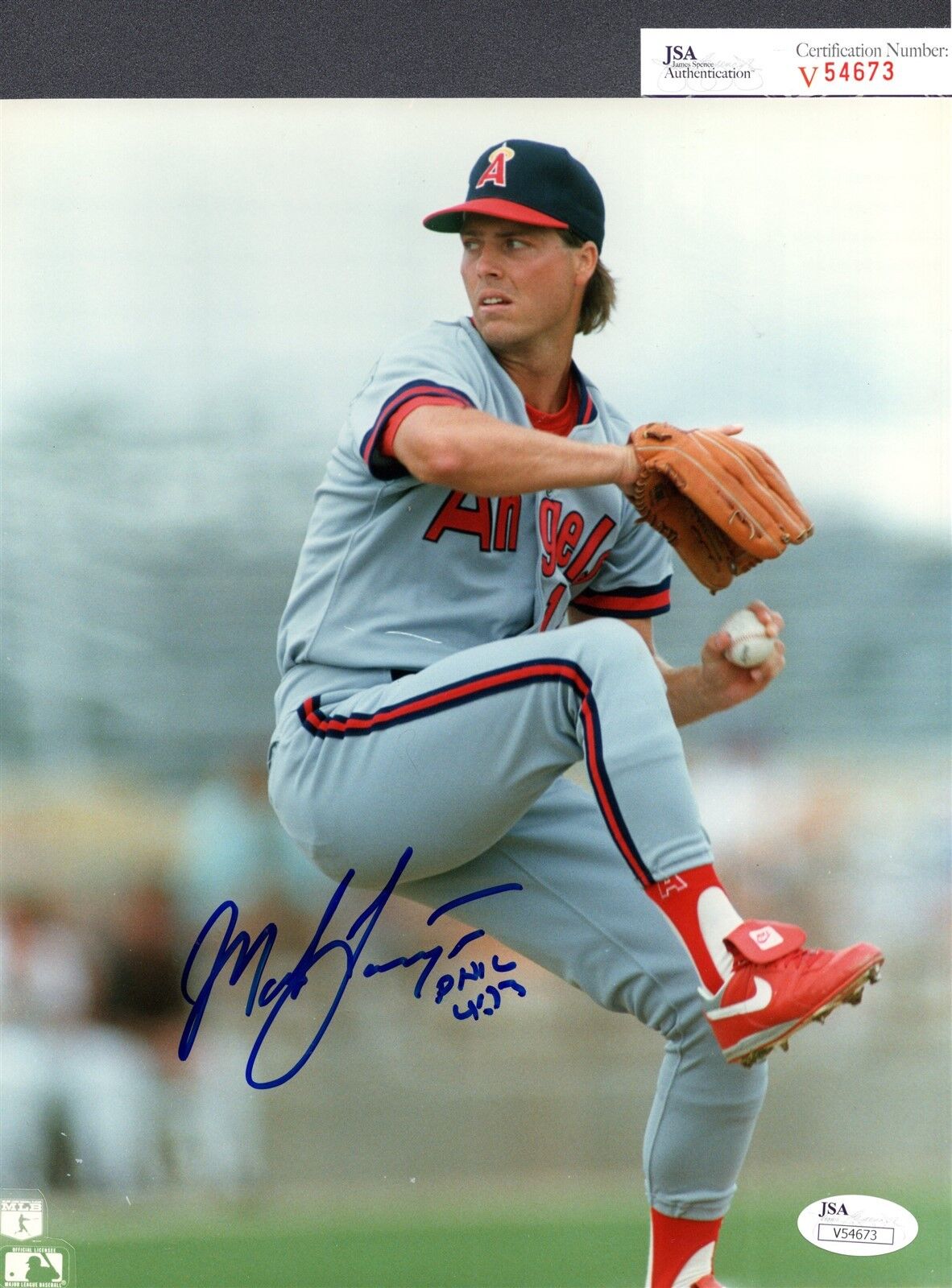 JSA Mark Langston Autographed Signed AUTO 8x10 Photo Poster painting California Angels TRB 173