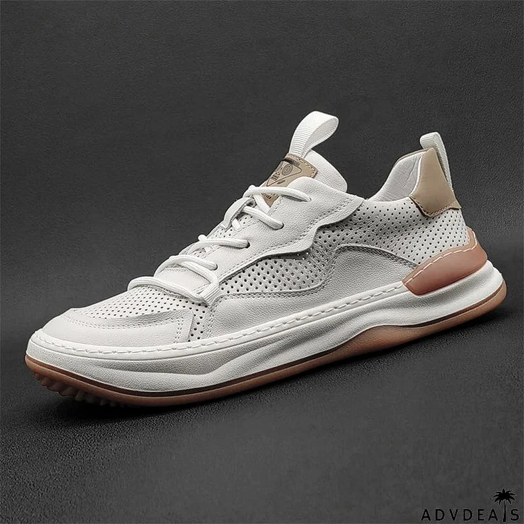 Men's Hollow Out Breathable Lace Up Basketball Shoes