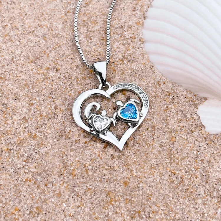 Mother Sea Turtle Love Necklace