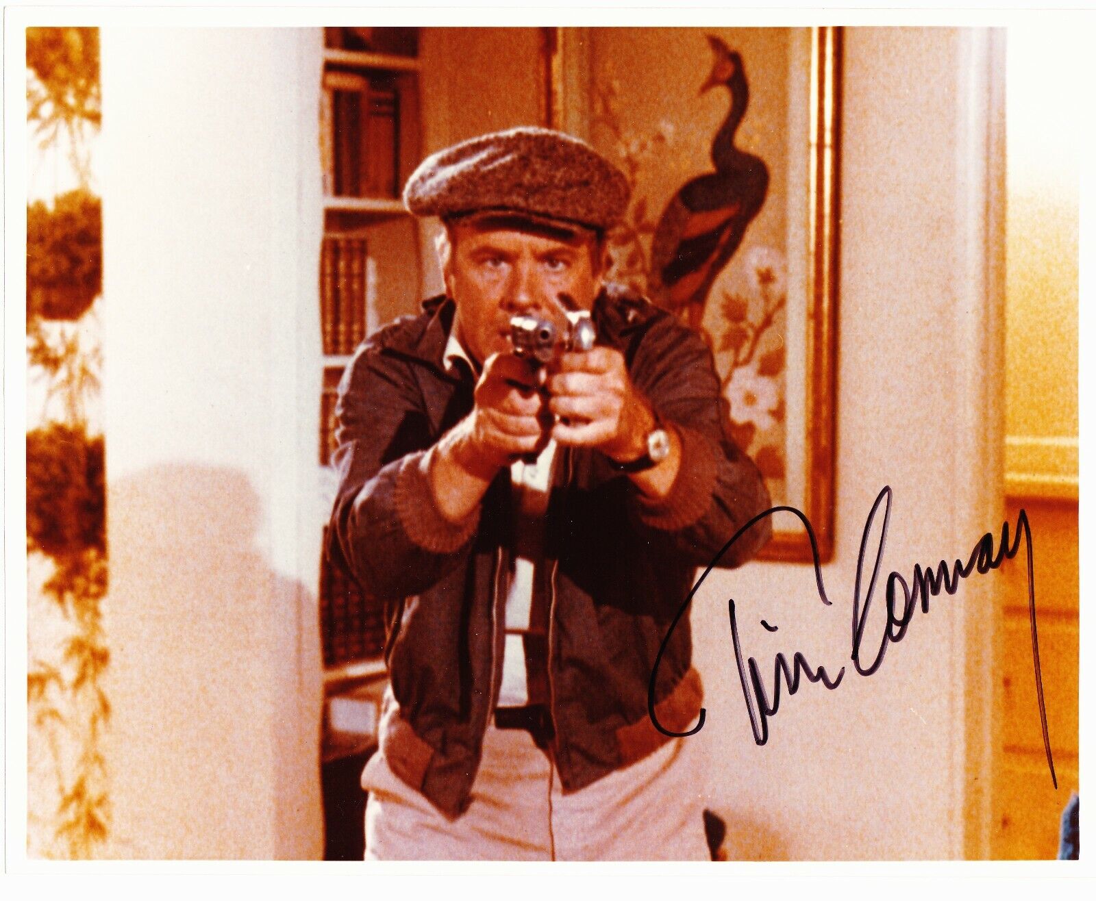 Tim Conway signed 8x10 color Photo Poster painting-McHales Navy, Carol Burnett show (Dec)