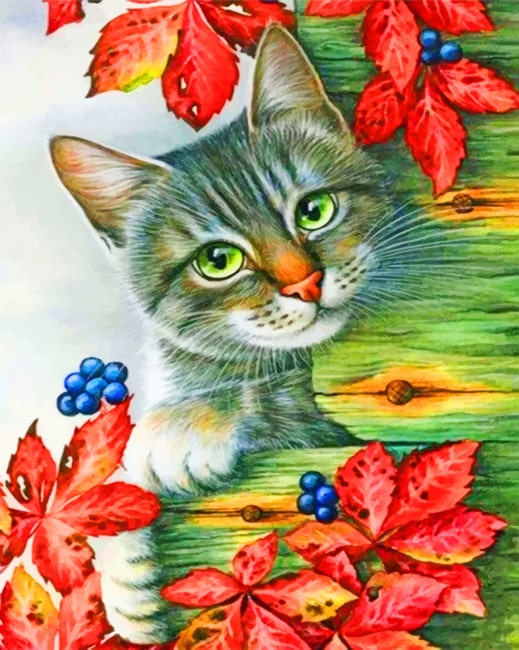 

Beautiful Cat – Paint By Numbers - 40*50CM, 501 Original