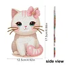 2D Flat DIY Cat Acrylic Shaking Head Diamond Painting Tabletop Ornaments Kit