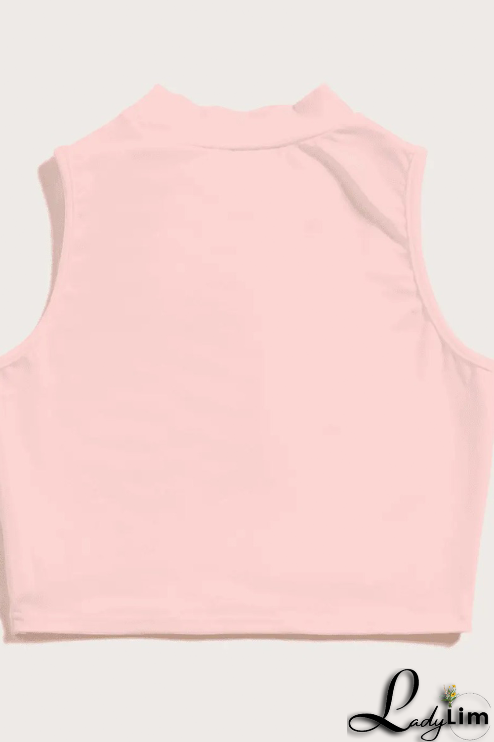 Cream White Sexy Solid Patchwork Half A Turtleneck Tops