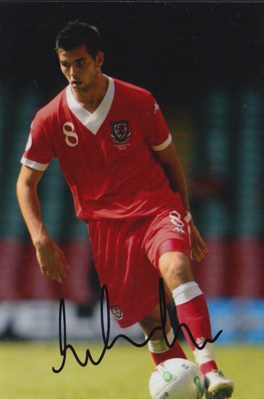 JOE LEDLEY HAND SIGNED 6X4 Photo Poster painting - FOOTBALL AUTOGRAPH - WALES 1.