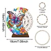(US Local)Special Shape Flowers Butterfly Diamond Painting Spinning Calendar for Beginners