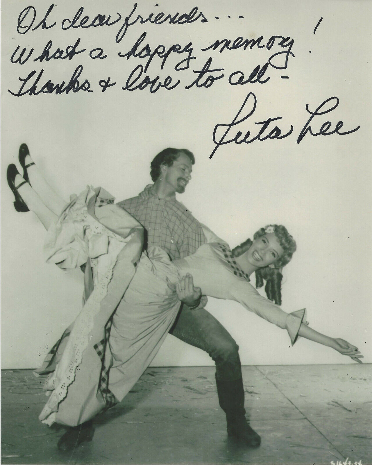 ACTRESS RUTA LEE SIGNED AUTHENTIC 8x10 Photo Poster painting SEVEN BRIDES FOR SEVEN BROTHERS COA