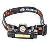 1pc Mini USB Rechargeable Headlight Flashlight Camping Night Fishing Light