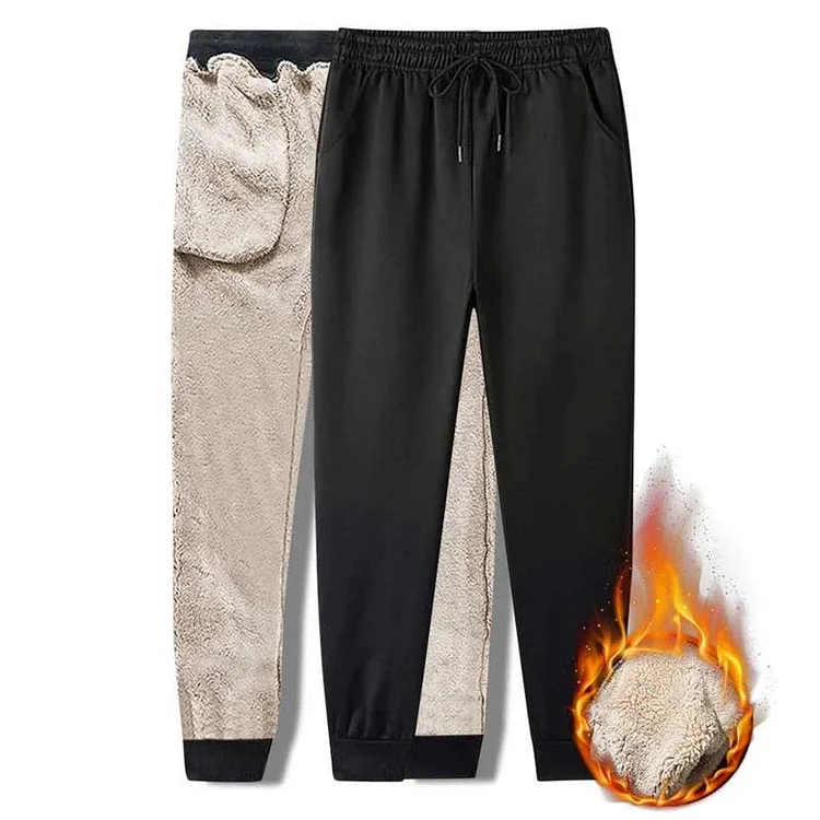[Warm Gift] Men’s Plush-lined Sports Pants