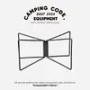 Camping Foldable Metal Stand Aluminum Alloy Box Stand for Outdoor Picnic Fishing