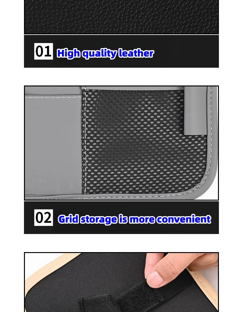 Car sun visor storage rack