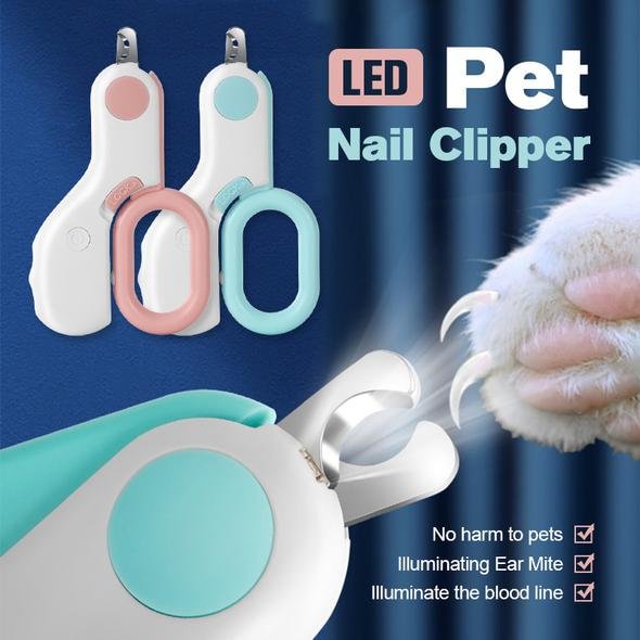Mini LED Nail Clippers For Pet Cat