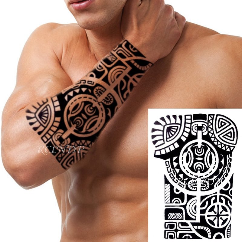 Waterproof Temporary Tattoo Sticker Joker Skull Letter Big Size Body Art Flash Tatoo Fake Tatto Stickers for Girl Men Women