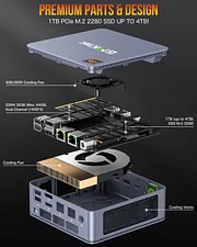 GMKtec AMD Ryzen 3 5425U Mini PC--NucBox G6 239.99