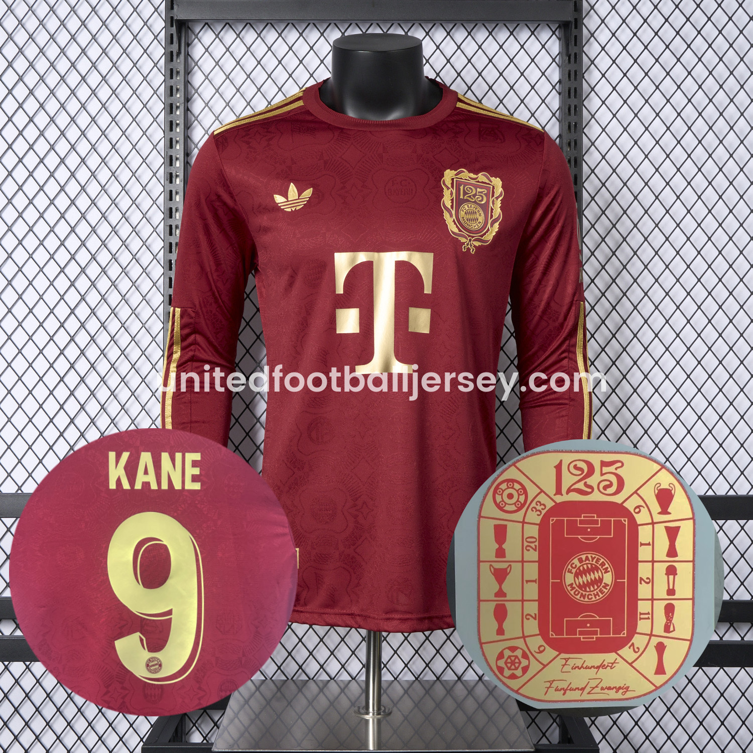 Bayern Munich 2025 125th Anniversary Long Sleeves Jersey - Player Version
