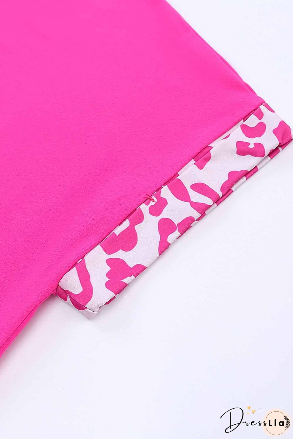 Half Leopard Patchwork Top