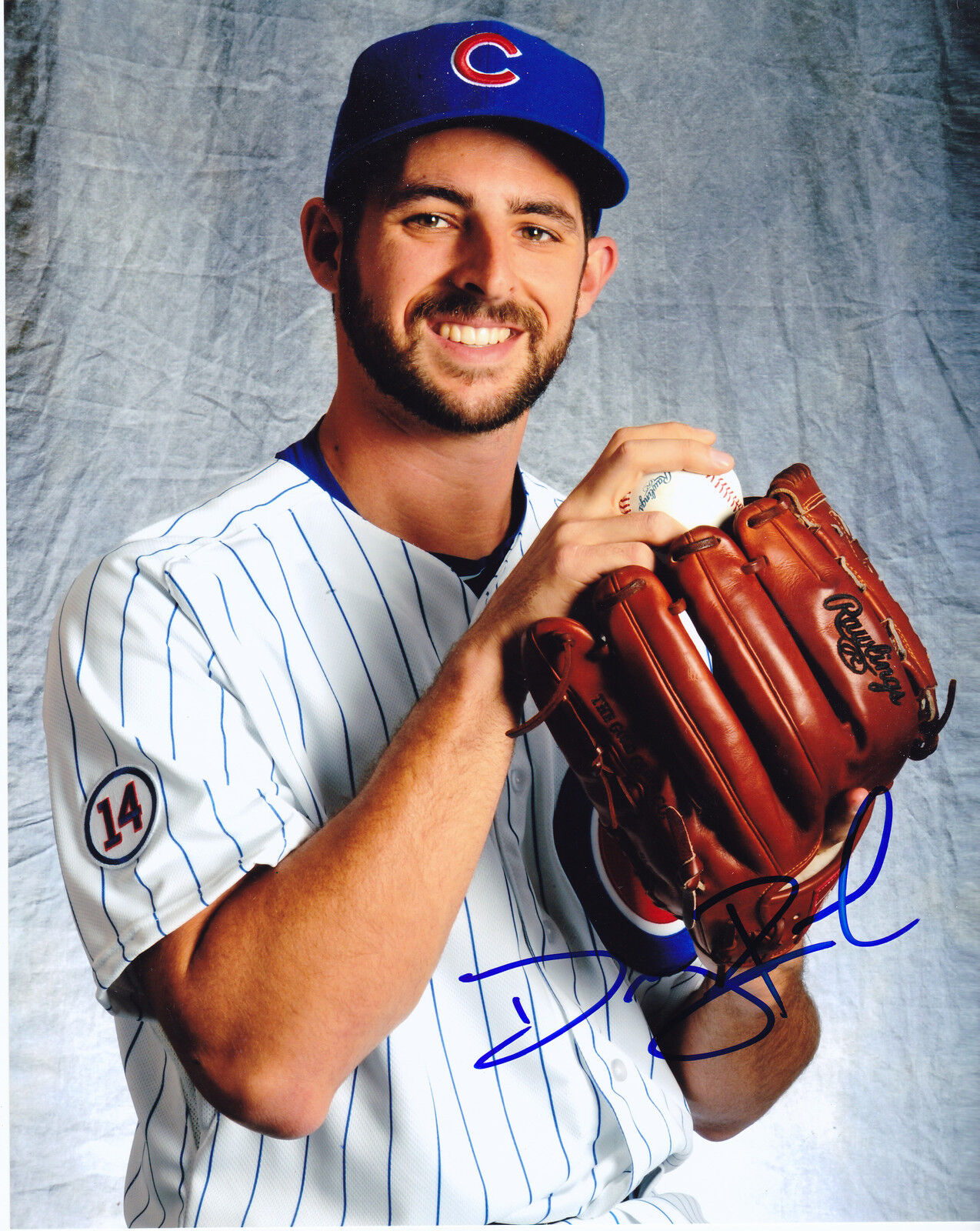 DONN ROACH CHICAGO CUBS ACTION SIGNED 8x10