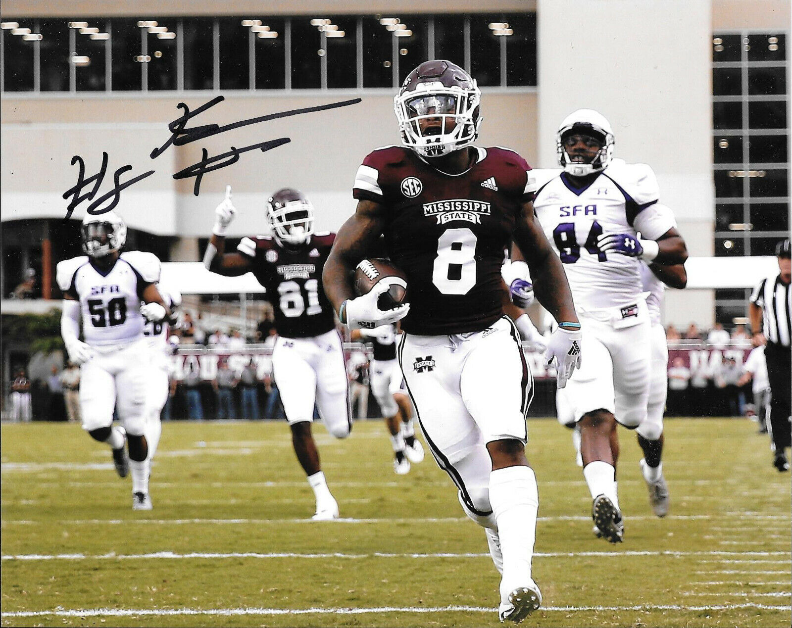 KYLIN HILL HAND SIGNED MISSISSIPPI STATE BULLDOGS 8X10 Photo Poster painting W/COA