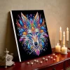 (Pre-Framed)Wolf-Special Shape Diamond Painting Kit(25x25cm)