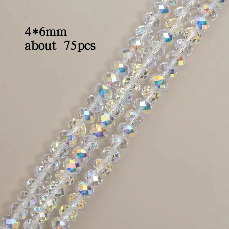 1 Set Hole 1~1.9mm Glass Geometric Beads