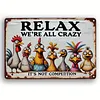 Colorful Cartoon Chickens - Vintage Metal Signs(8*12Inch/12*16Inch) - Chicken