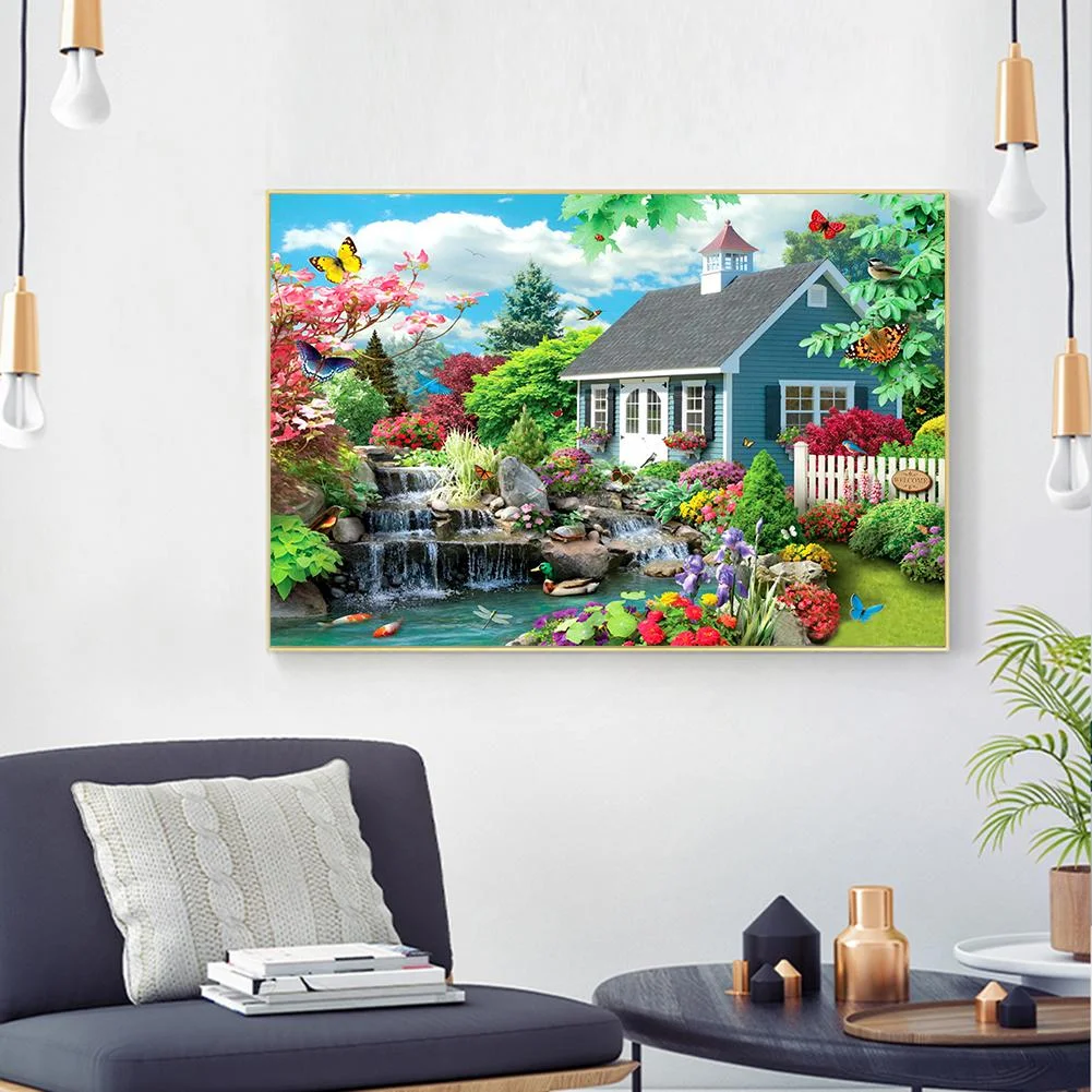 Diamond Painting - Full Round Drill - Quiet Yard