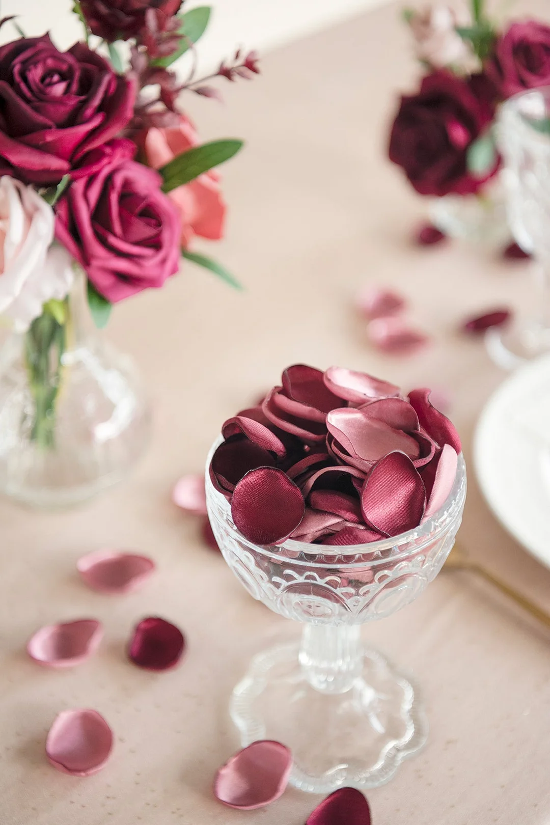 Silk Rose Petals