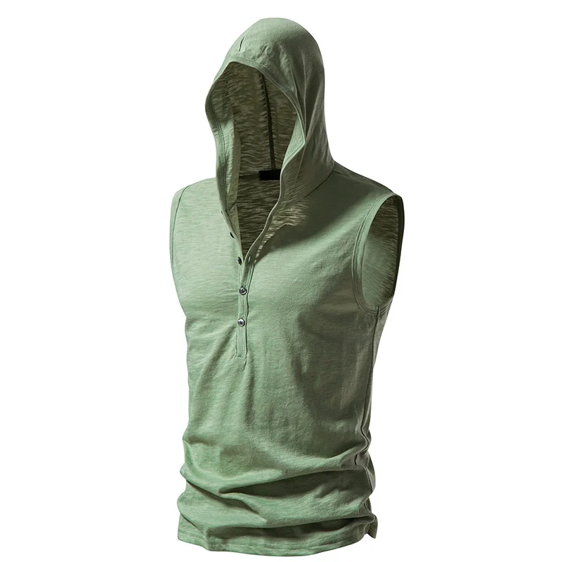 hooded henley shirt