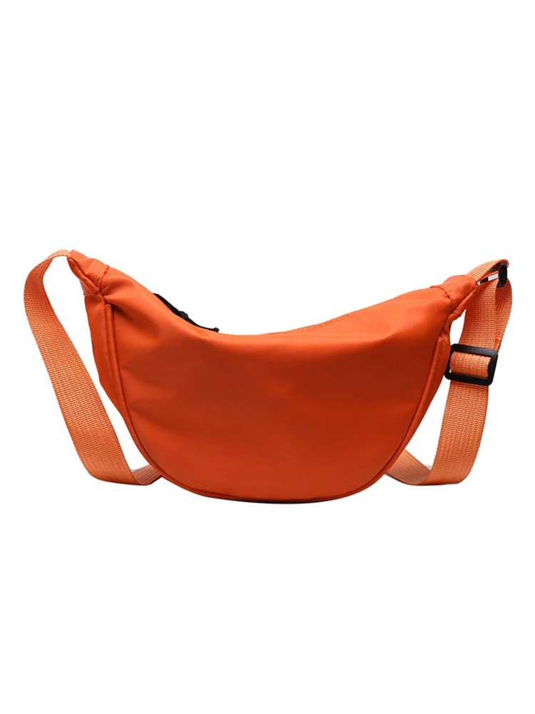 Fashion Women Canvas Messenger Bag Casual Ladies Chest Bag Purse (Orange)