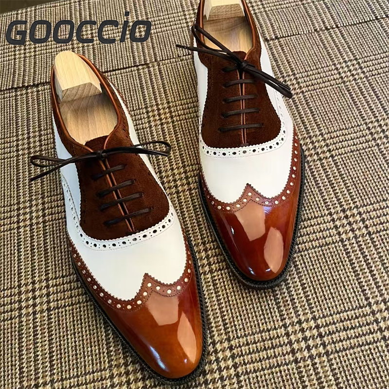 GS186 Prenium Calf Skin Dress Shoes/Oxford Shoes For Men GOOCCIO   