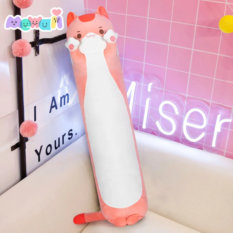 MeWaii® 2023 Upgraded Kitten Pink Stuffed Animal Kawaii Plush Pillow Squishy Toy