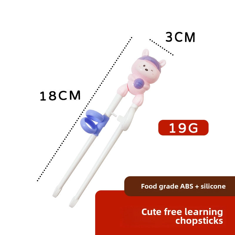 Maternal And Infant Products Portable Feeding Children’s Tableware Set Cartoon Learning Chopsticks Training Chopsticks 304 Stainless Steel Spoon Fork