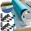 24 Pcs Pool Solar Cover Reel Attachment Kit for In-Ground Swimming Pool