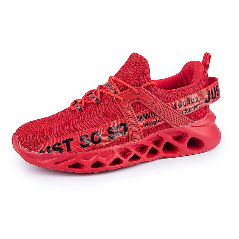 Metelo Men's Relieve Foot Pain Cushioning Walking Shoes - Red
