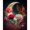 Rose Under Moon-11CT Stamped Cross Stitch 40*50cm tapestrymarket