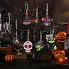 DIY Diamond Painting Halloween Banner Kit, 26 PCS "Happy Halloween" Glitter Letter Flags with Characters, Handmade Sparkling Bunting Garland for Home Party Wall Decoration