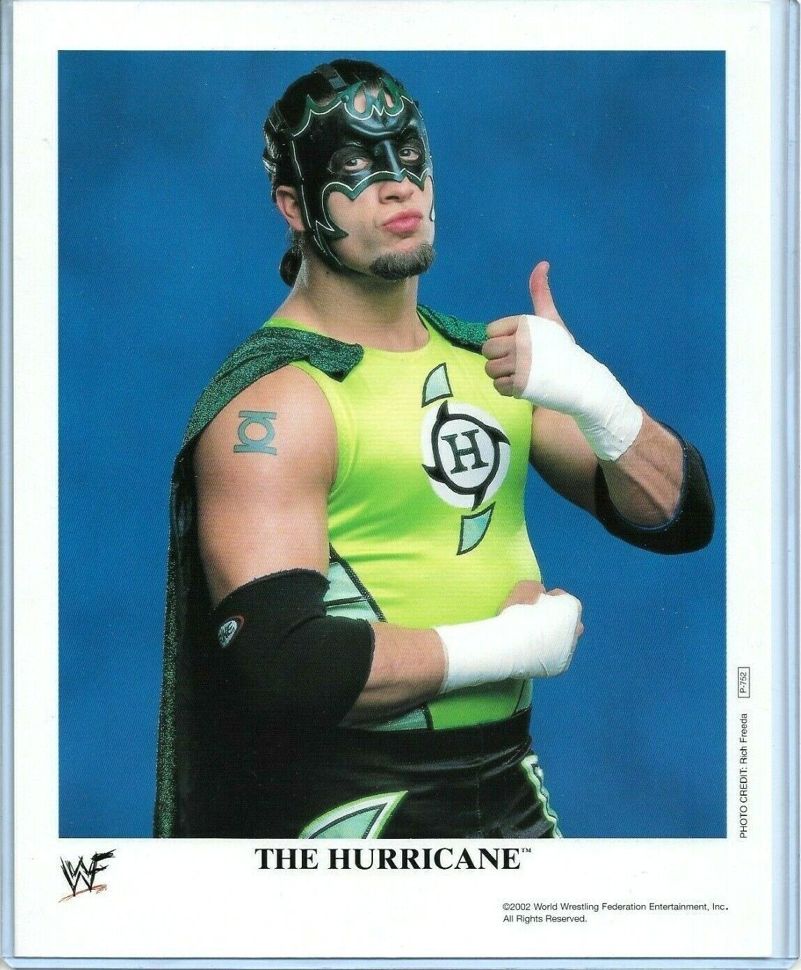 WWE HURRICANE P-752 OFFICIAL LICENSED ORIGINAL 8X10 PROMO Photo Poster painting VERY RARE