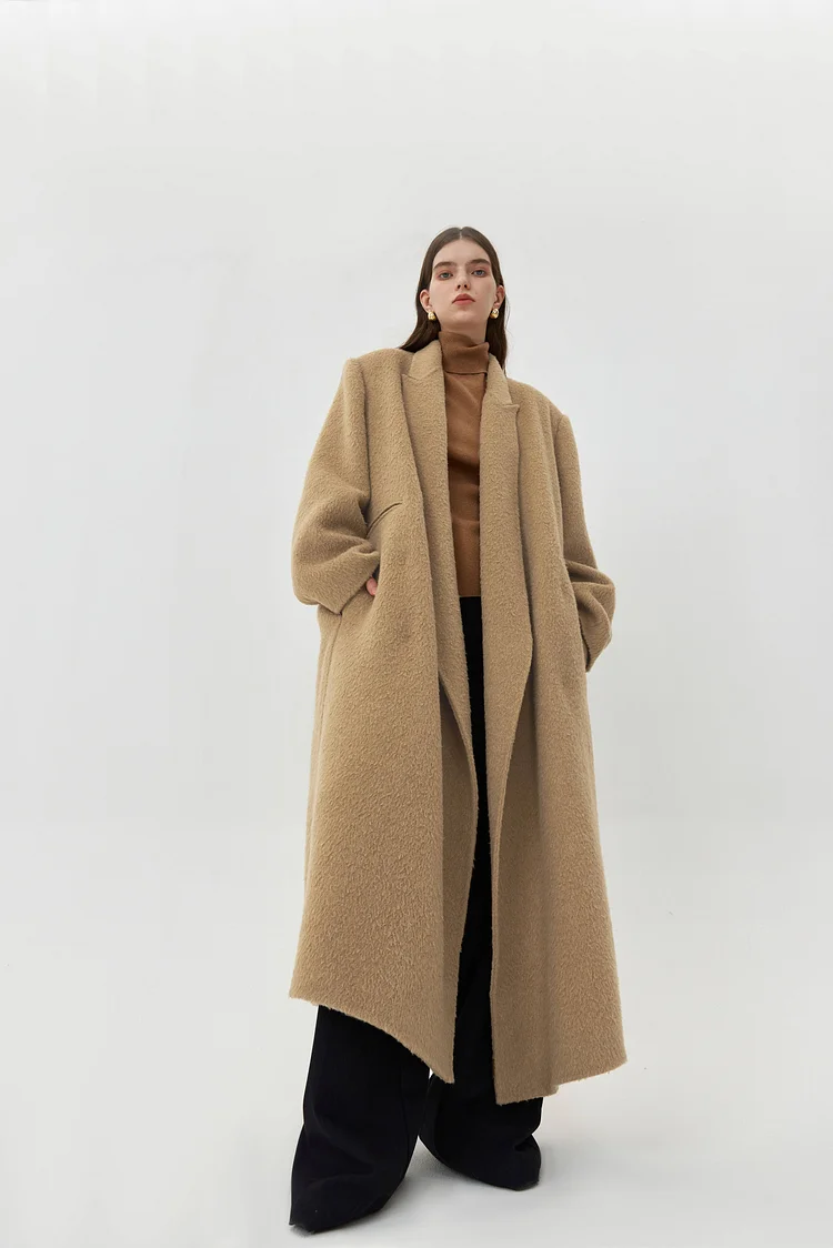 Wool-blend Coat