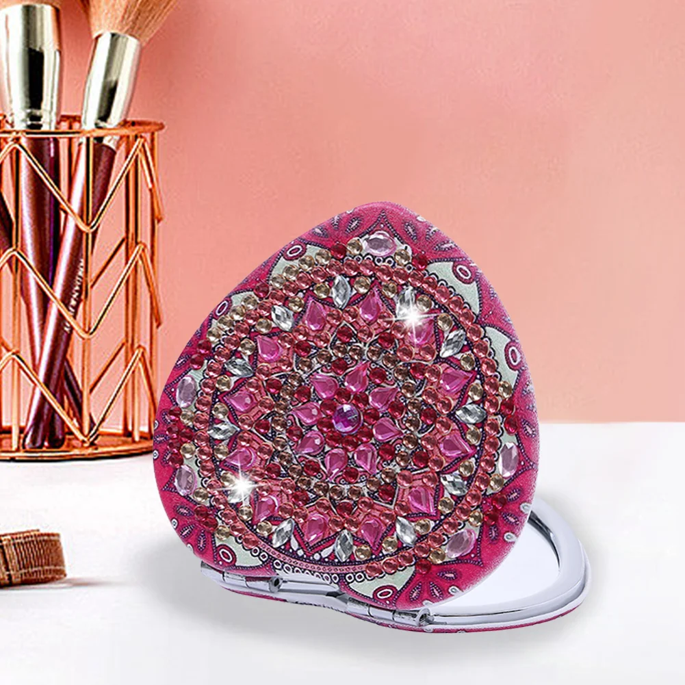 DIY Diamond Art Mosaic Makeup Mirror Paint by Number Kits Mandala