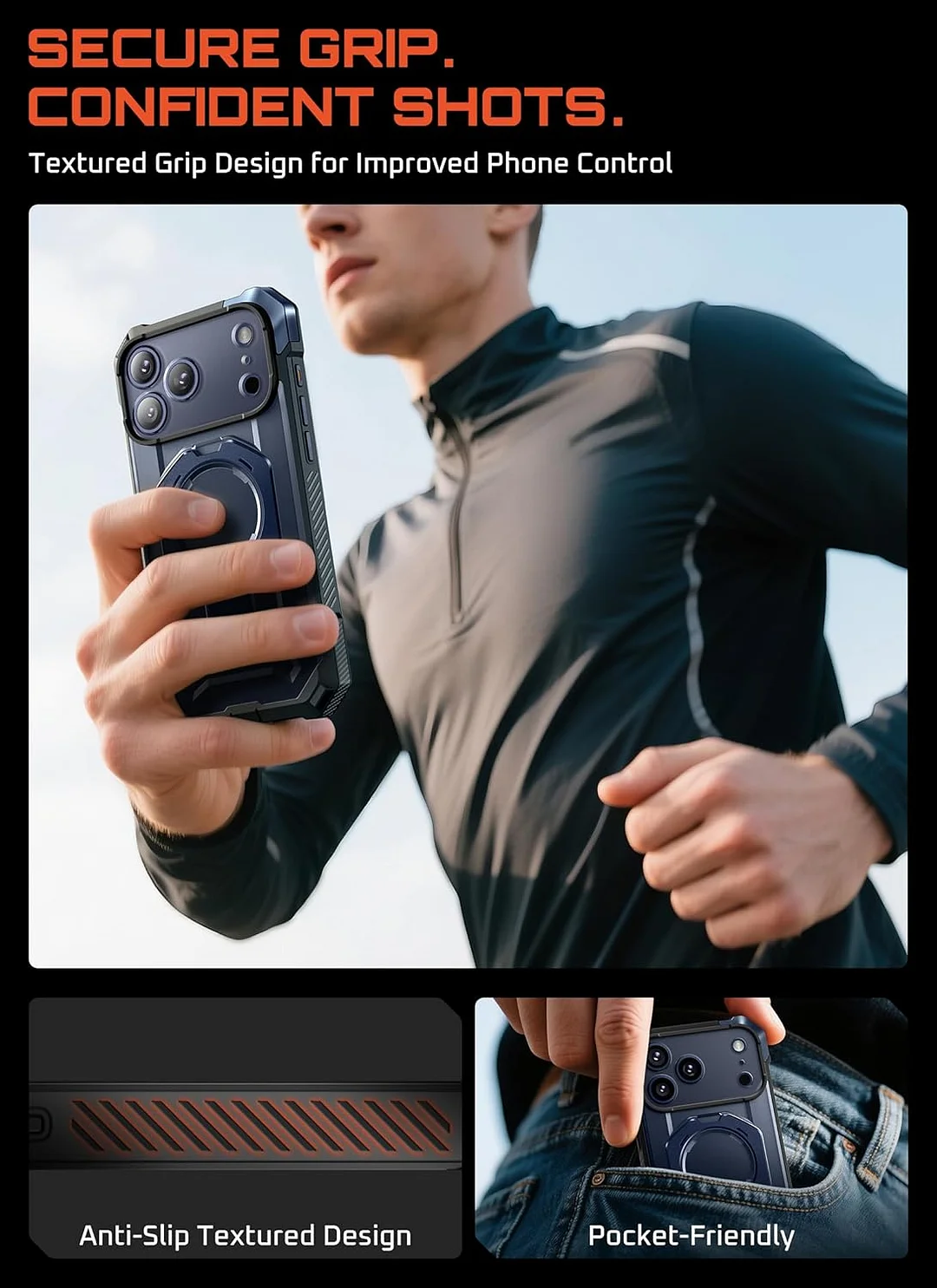 Compatible with iPhone 17 Pro Max Case with Kickstand (Unicorn Beetle Grip), [Camera Control Cover] [MagSafe Compatible] [Military-Grade Drop Protection] Heavy Duty Magnetic Phone Case