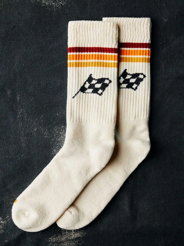 Striped Breathable High Waist Socks