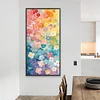Bunte Blumen - runder Bohrer Diamantmalerei - 45*85cm (gro&szlig;e Gr&ouml;&szlig;e partieller Bauchbohrer)