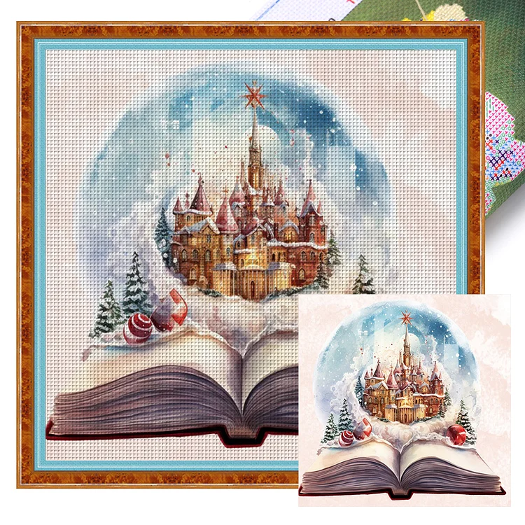 Christmas Magic Book - Printed Cross Stitch 11CT 50*50CM