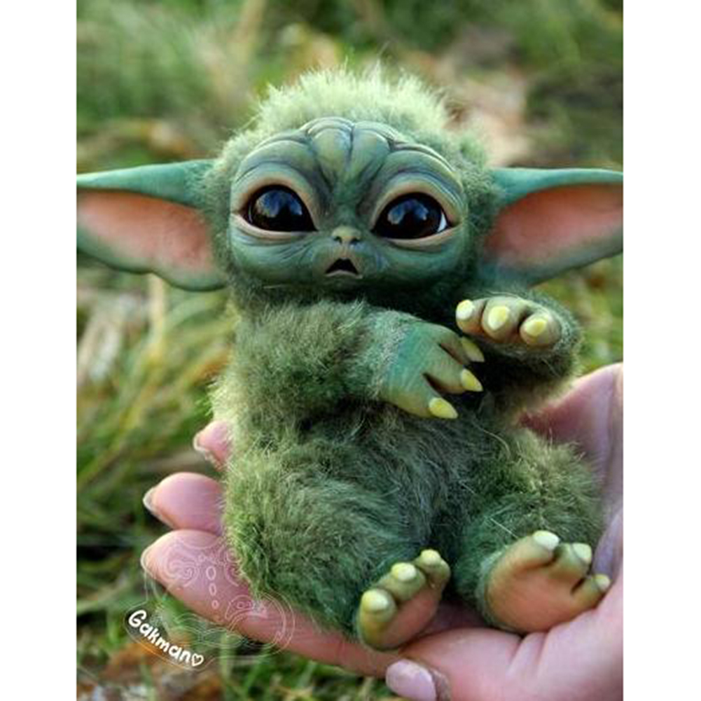 

30*40CM - Yoda - Round Drill Diamond Painting, 501 Original