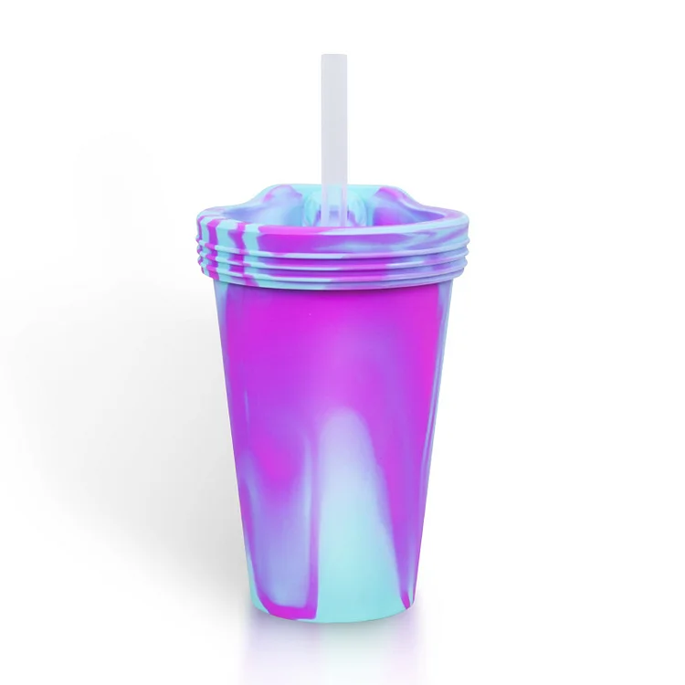 Candy Color | Silicone Straw Mug