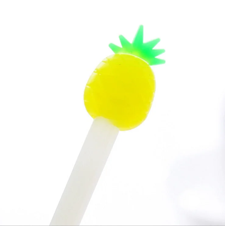 1Pcs Lytwtw's Stationery Cute Kawaii Fruit Handle Creative School Office Supply Gel Pen creative sweet pretty lovely pineapple