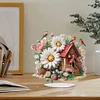 >SALE<Daisy Cottage Acrylic Special Shape DIY Diamond Painting Desktop Ornaments