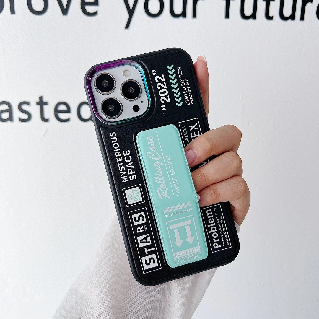 For iPhone 13/14 Series Metal Lens Ring Holder Phone Case