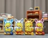 Eevee Family Cosplay Pikachu Enjoying Afternoon Tea Set - Pokemon Resin Statue - QN Studios