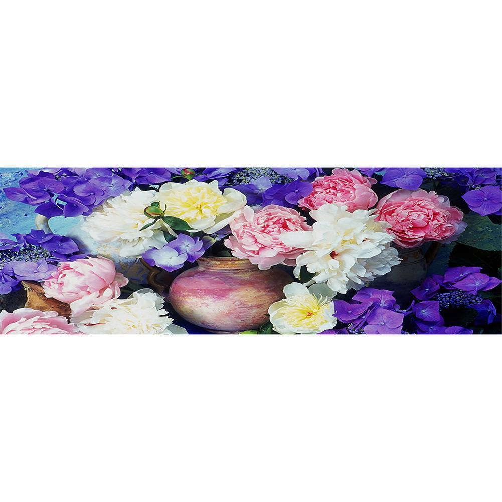 

80*30CM - Round Drill Diamond Painting - Flower, 501 Original