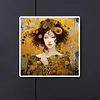 Diamond Painting -DIY Round Drill Art Nouveau Style Girl(40x40cm)